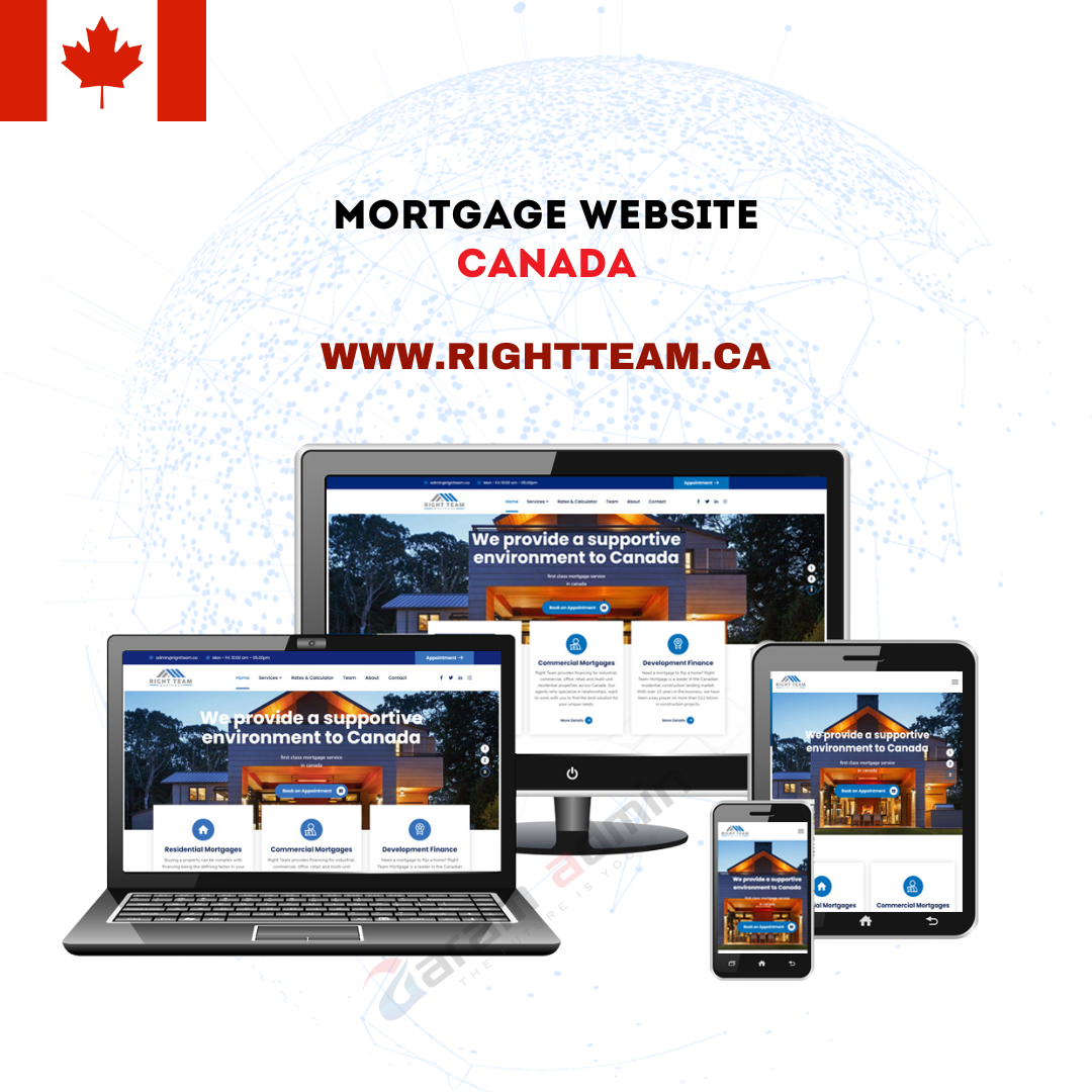 Mortgage Website website Canada Right Team - Agaram Admin Jaffna, Web design, Srilanka