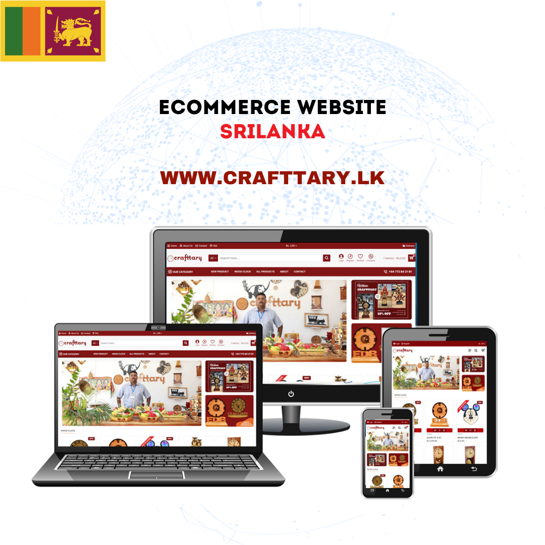 eCommerce Website Srilanka, Crafttary, Agaram Admin Jaffna, Web Design, Srilanka