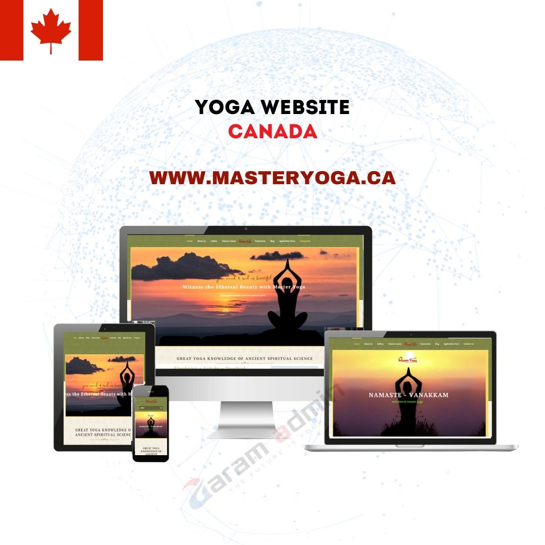 Yoga website Canada Agaram Admin (pvt) ltd Jaffna, Web design, Security Web Design, Srilanka