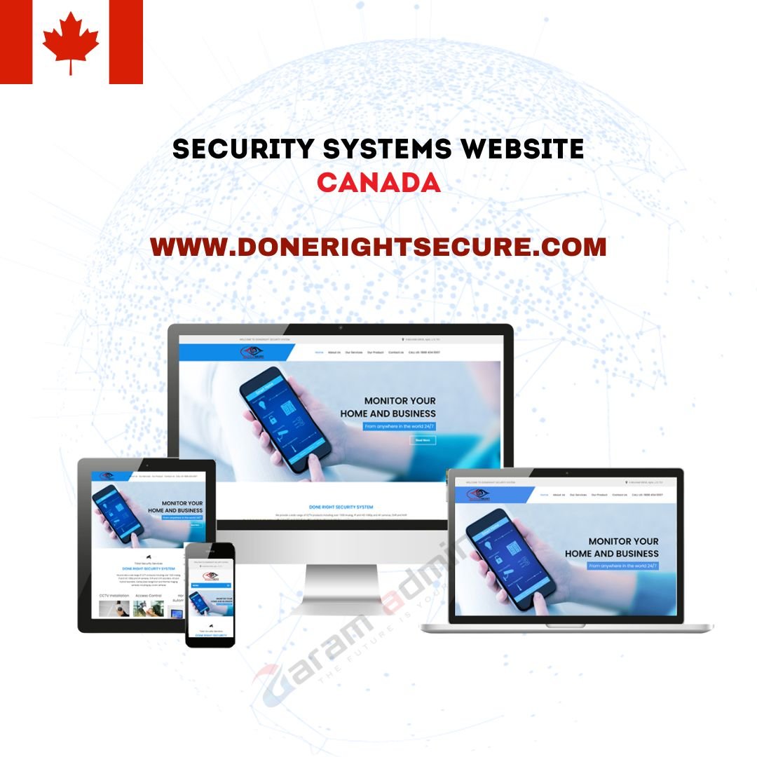 Security Systems Website Canada - Agaram Admin (pvt) ltd Jaffna, Web design, Security Web Design, Srilanka